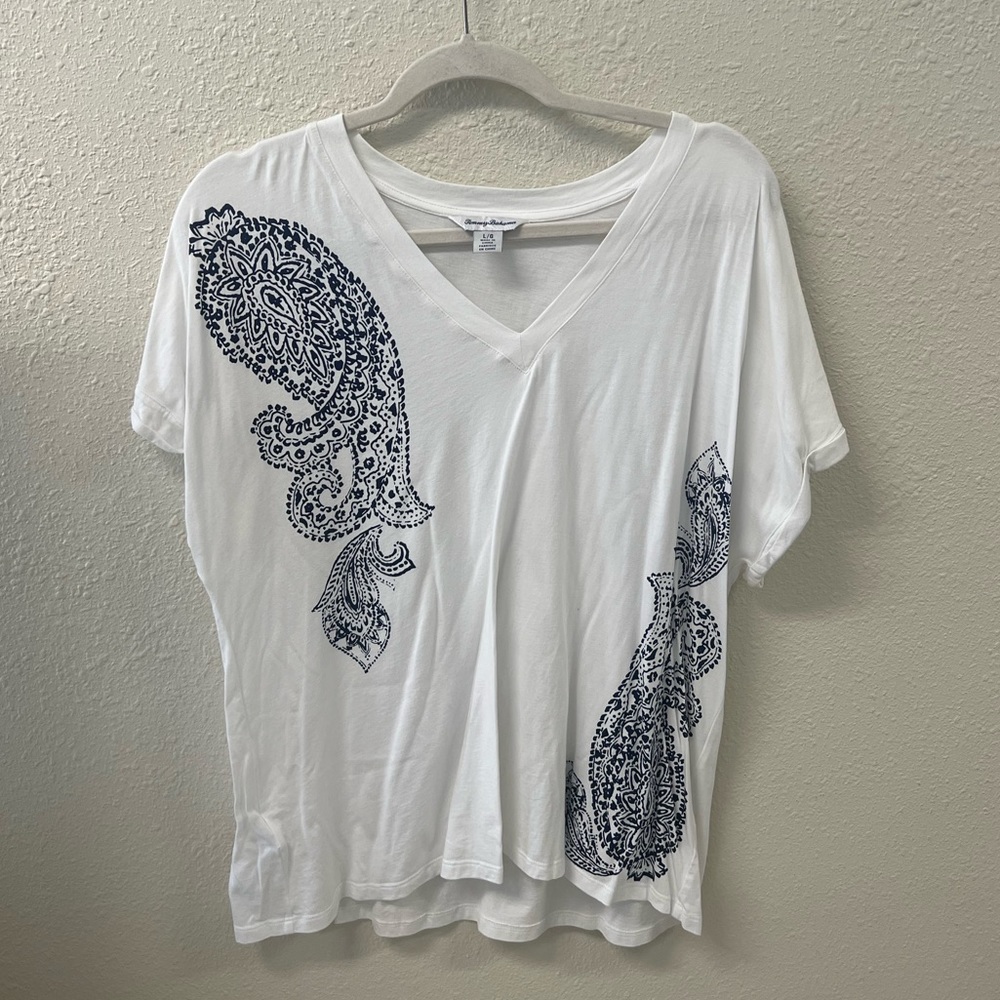 White Tommy Bahamas L T-shirt
